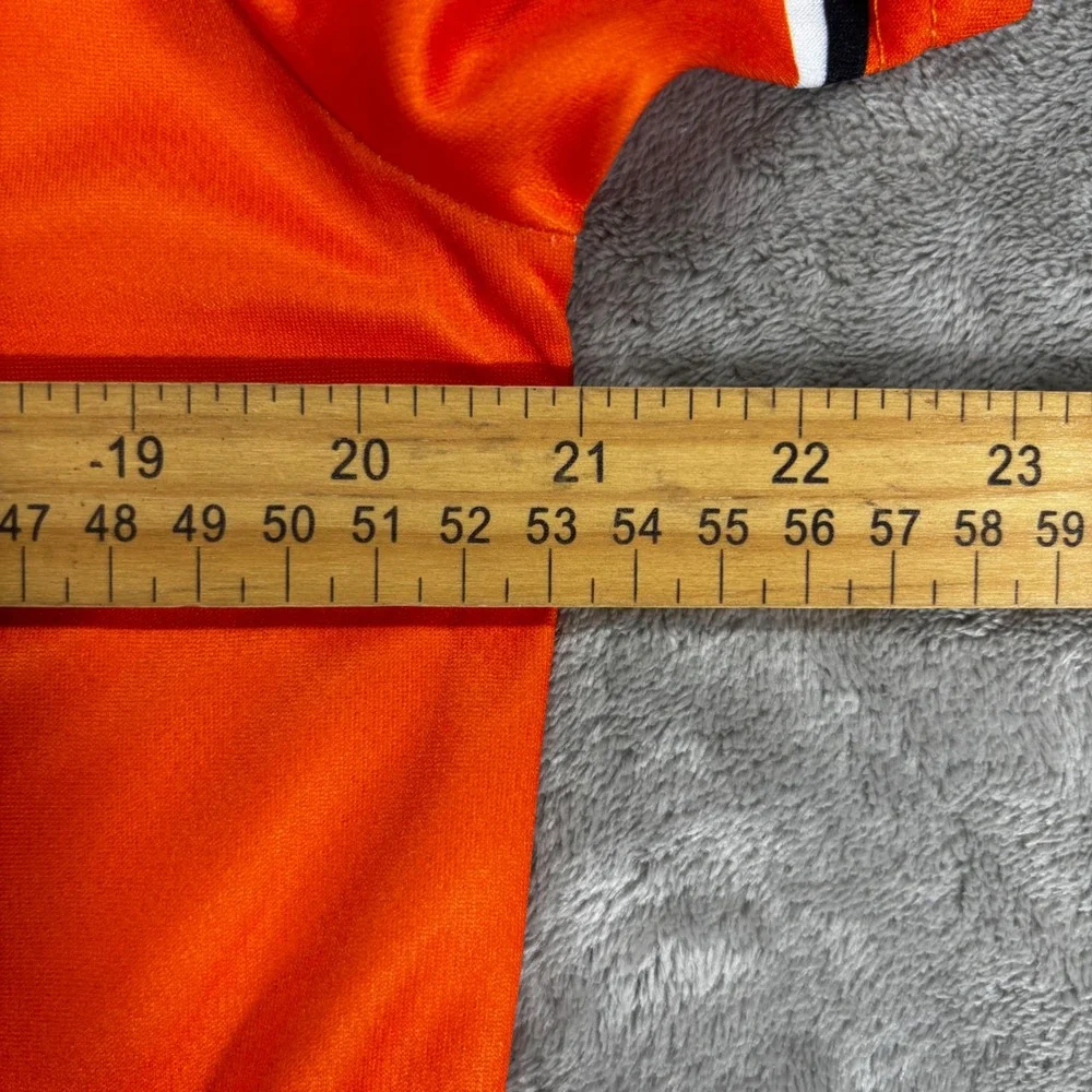 Unbranded Baseball Jersey Mens Size M Blue Orange Excellent Newbie 33 Graphic